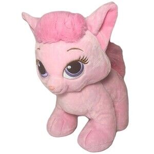 Build A Bear Disney Palace Pets  Aurora Stuffed Plush Pink Cat Kitten Toy Doll